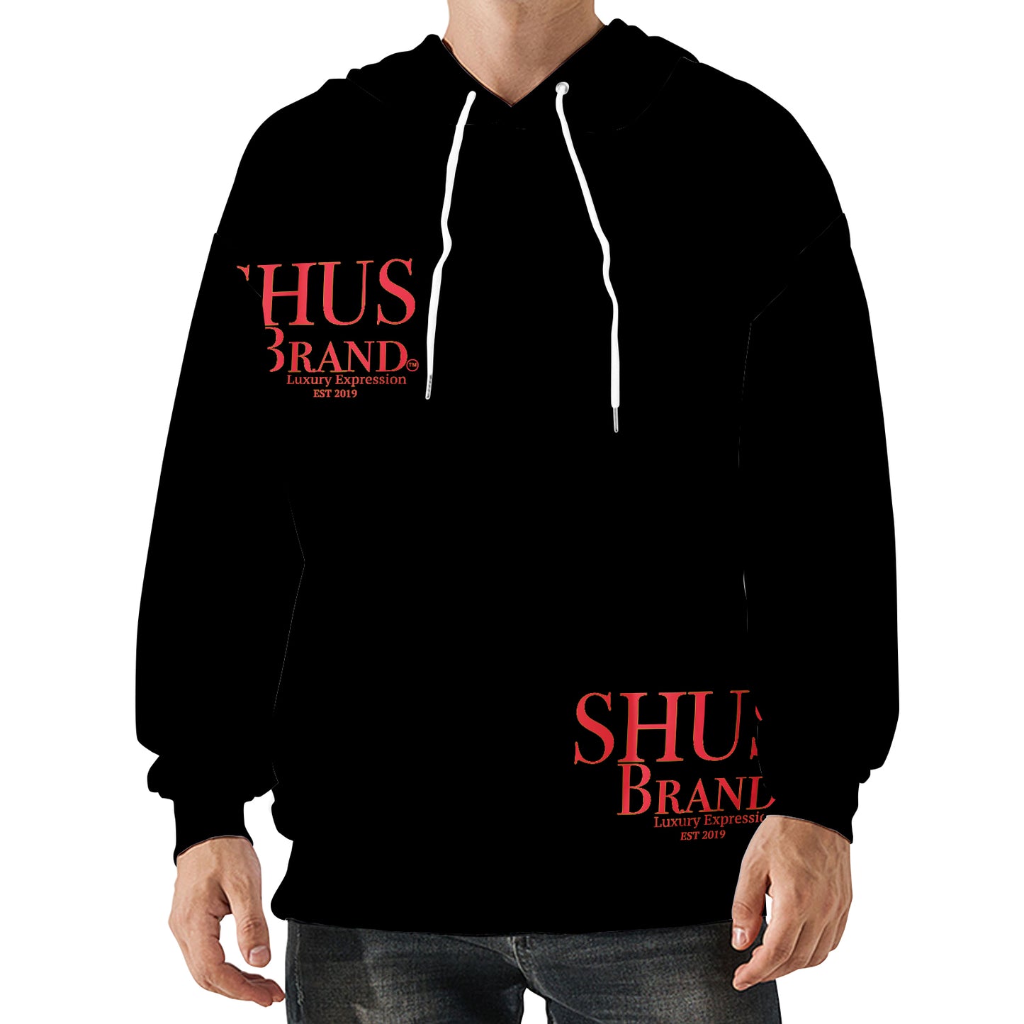 SHUS Brand Luxury Expression 3 logo Men's Hoodie