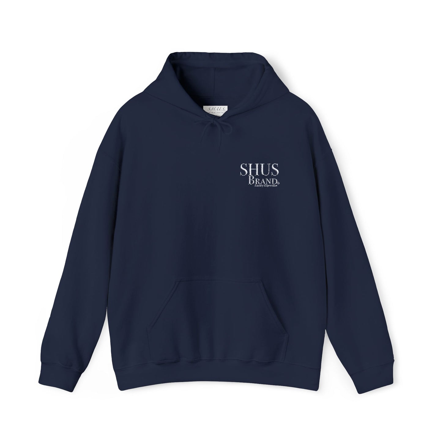 SHUS Brand Luxury Embroidery Unisex Heavy Blend Hooded Sweatshirt