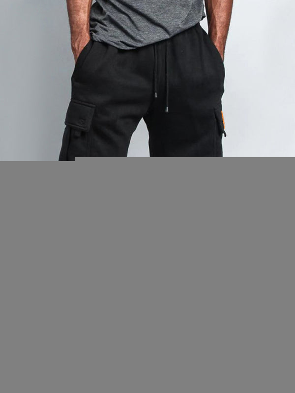 Style five-Pocket pants casual multi-pocket loose straight-leg cargo shorts