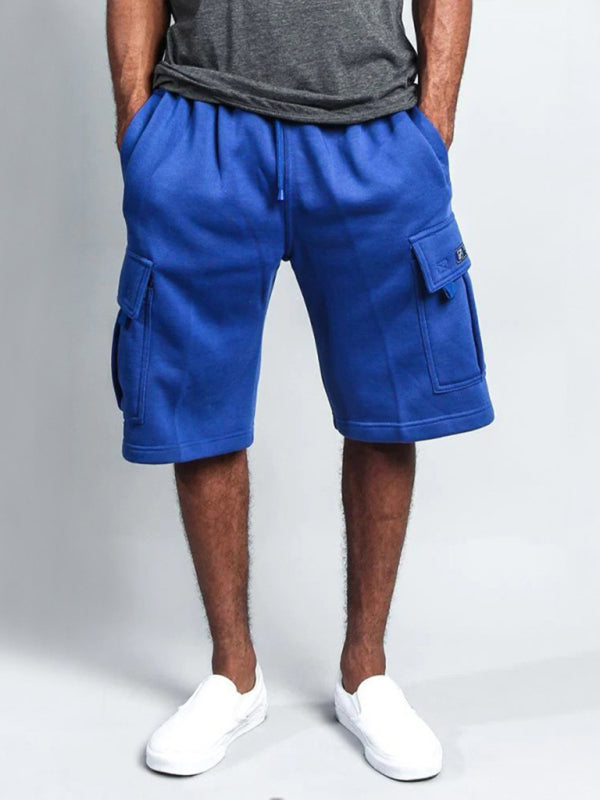 Style five-Pocket pants casual multi-pocket loose straight-leg cargo shorts