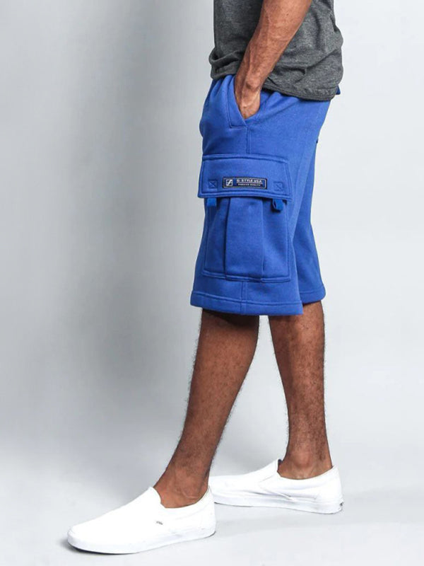 Style five-Pocket pants casual multi-pocket loose straight-leg cargo shorts