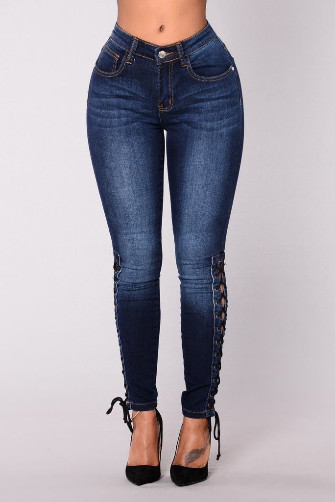 SHUS Brand luxury Dark jeans female pants women