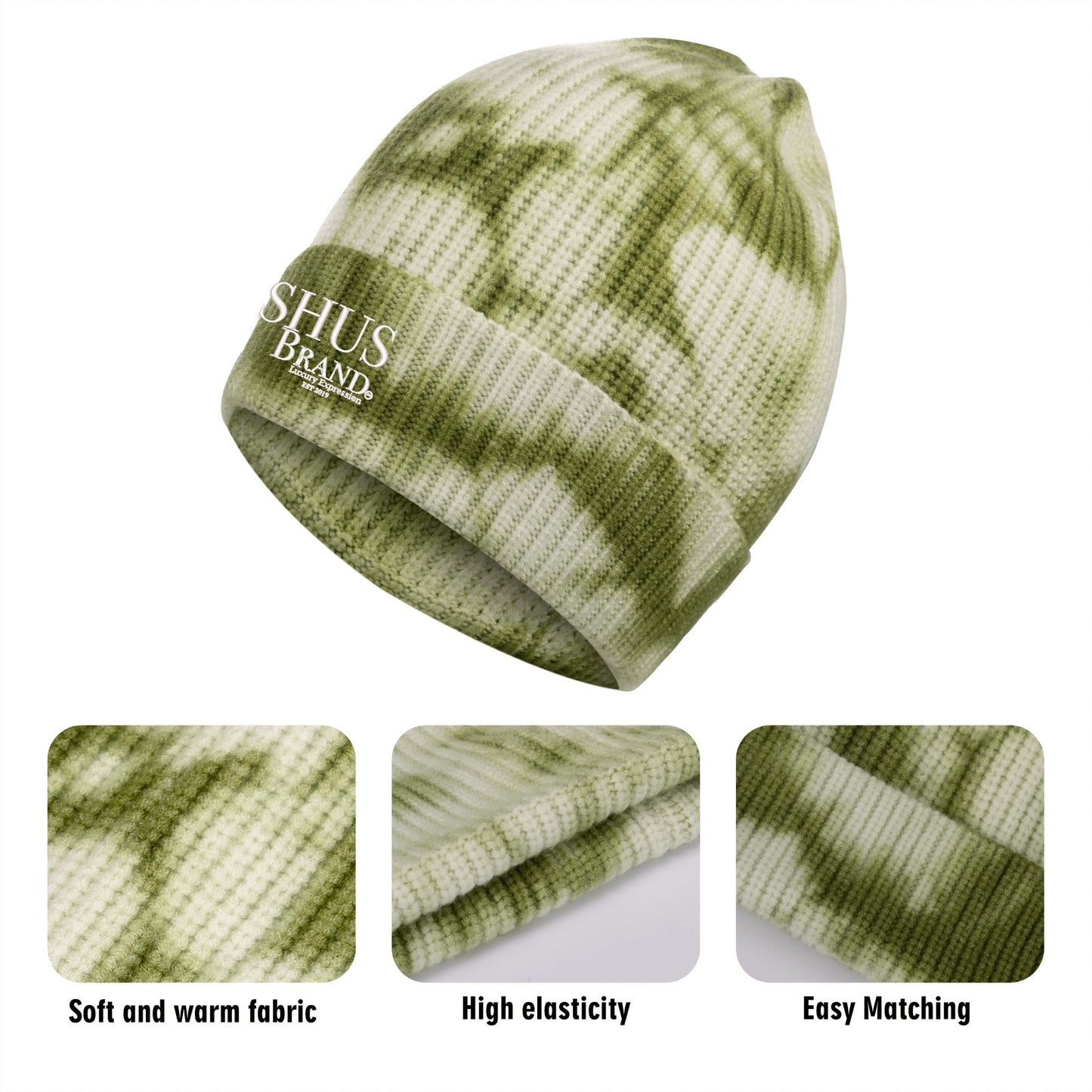 SHUS Brand luxury Embroidered Knitted Hats