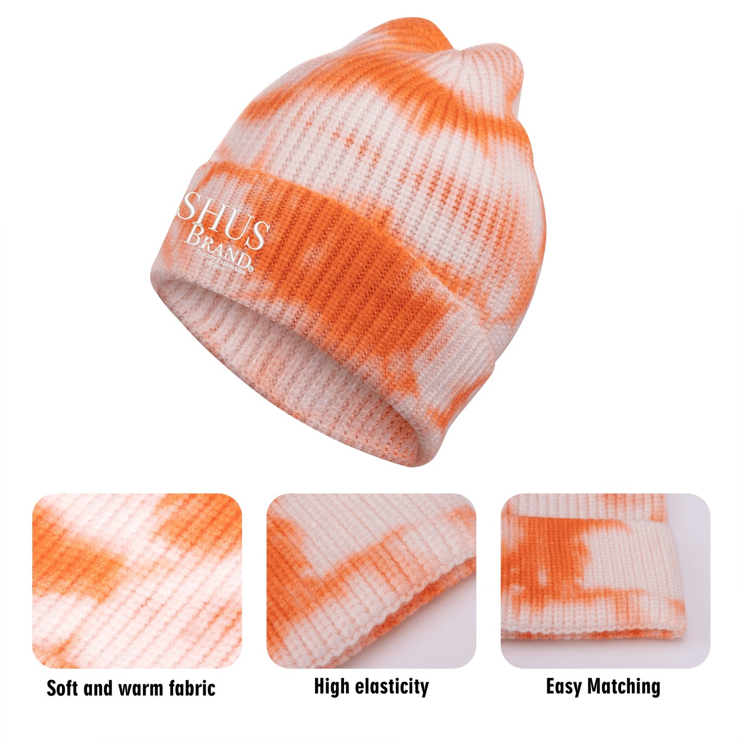 SHUS Brand luxury Embroidered Knitted Hats