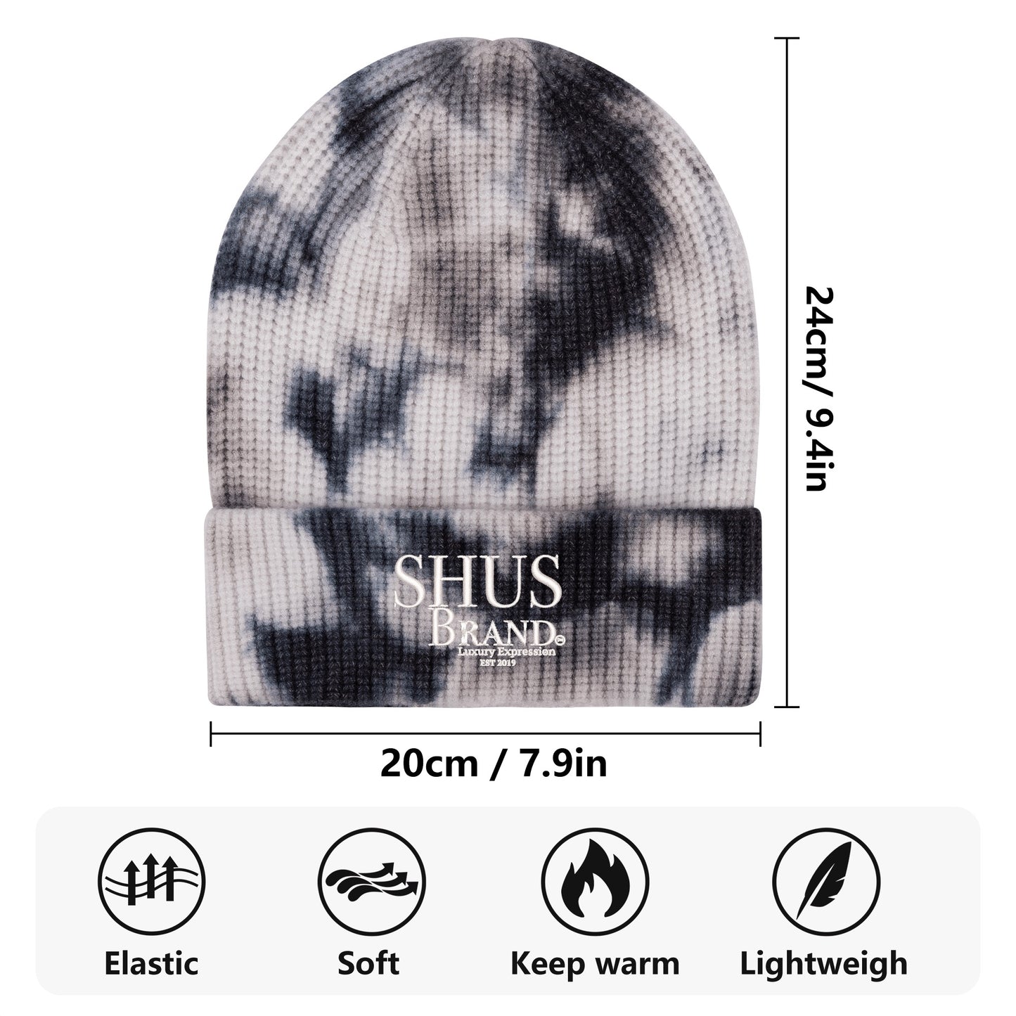 SHUS Brand luxury Embroidered Knitted Hats