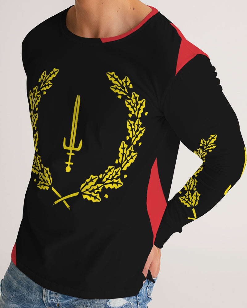 The Black American Heritage flag Luxury Men's Long Sleeve Tee