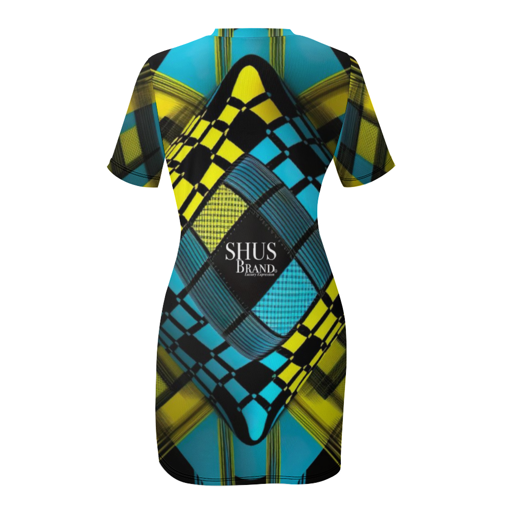 SHUS Brand luxury Women's Summer Short Dress Fashion Skirts