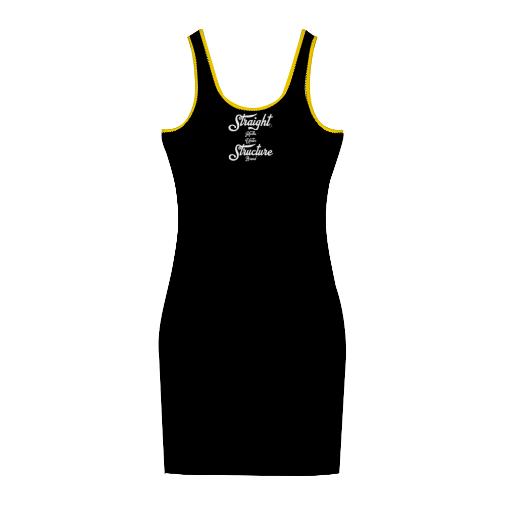 SHUS Brand luxury Women's Tank Dress Stylish Sleeveless Dress