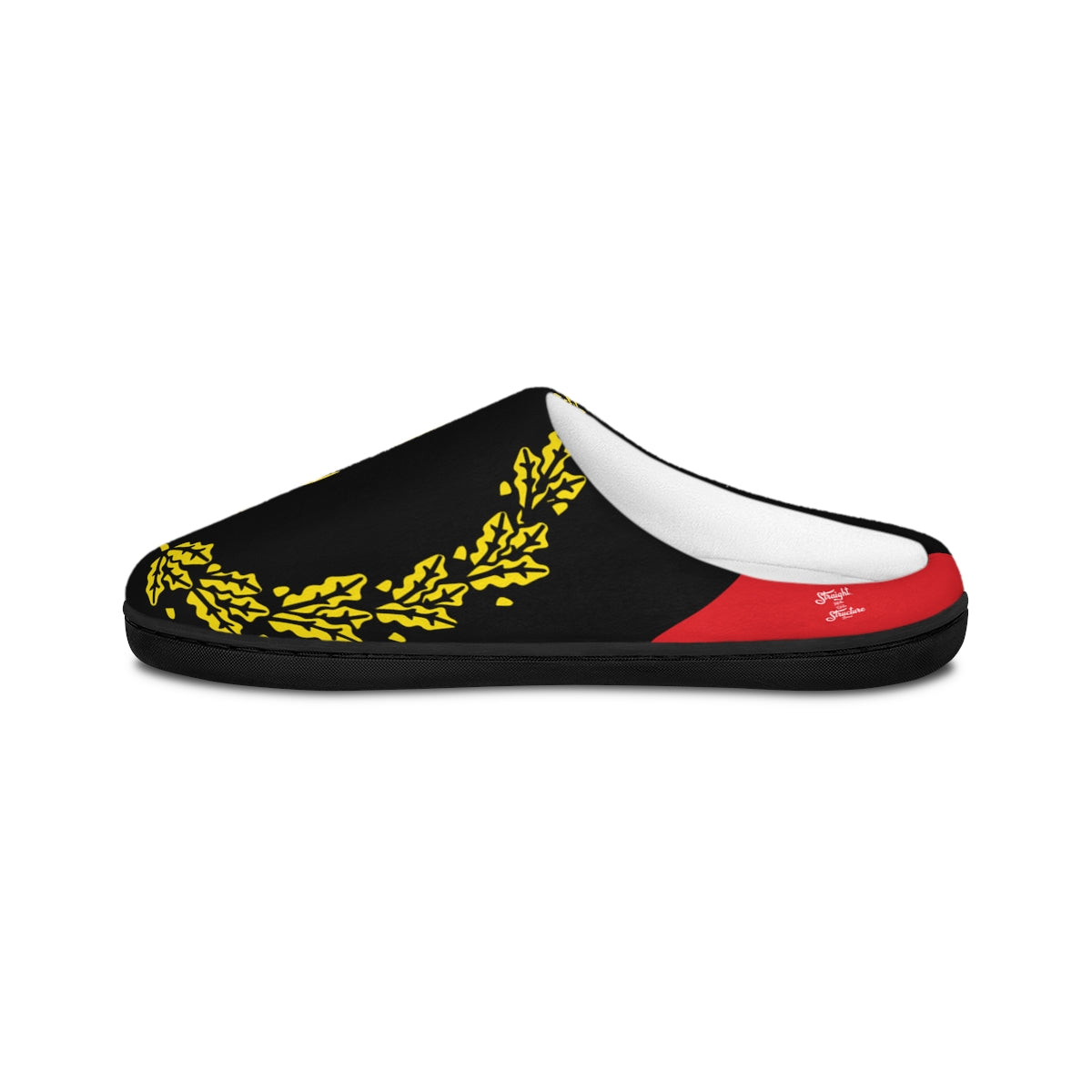The Black American Heritage Flag Men's Luxury Slippers