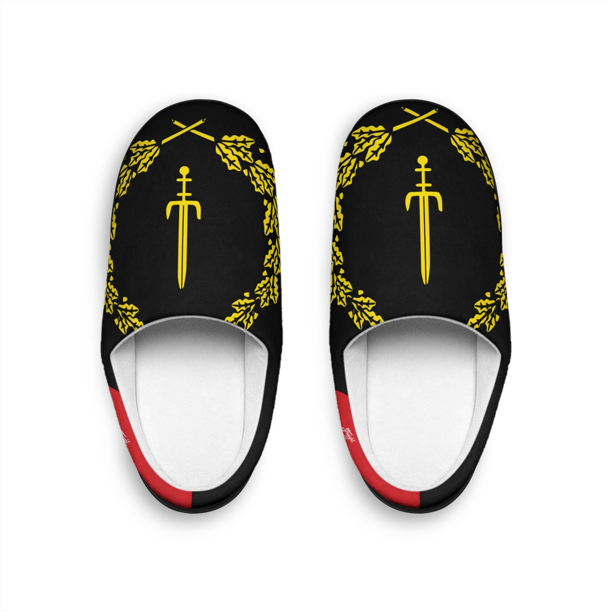 The Black American Heritage Flag Men's Luxury Slippers