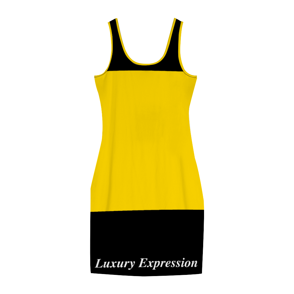 SHUS Brand luxury Women's Tank Dress Stylish Sleeveless Dress