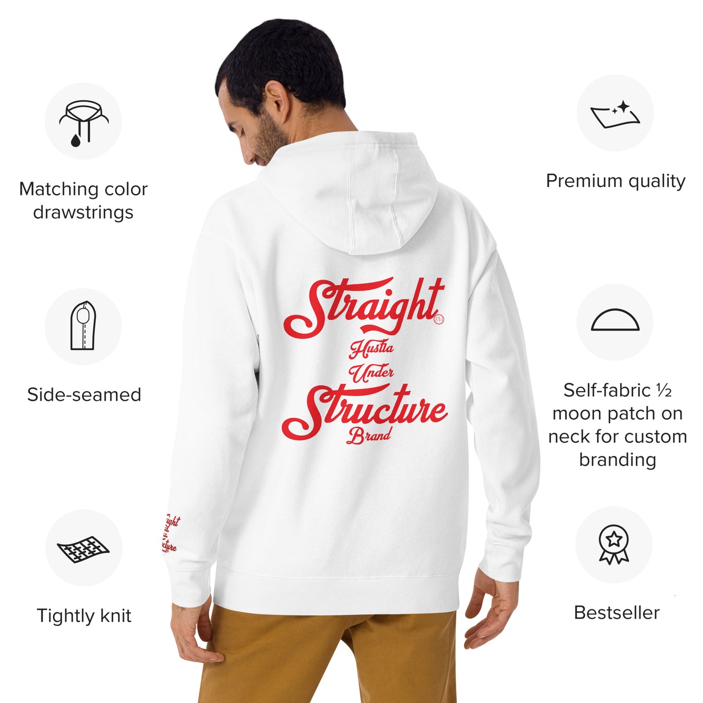 SHUS Brand luxury Embroidery & DTG Print Unisex Hoodie