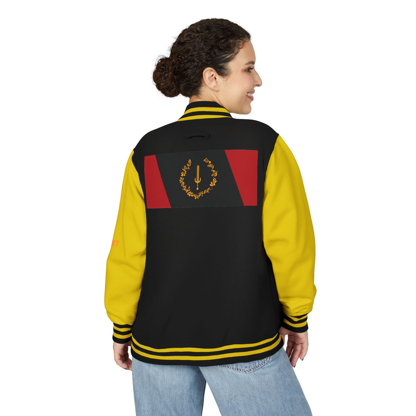 The Black American Heritage flag Unisex Letterman Jacket