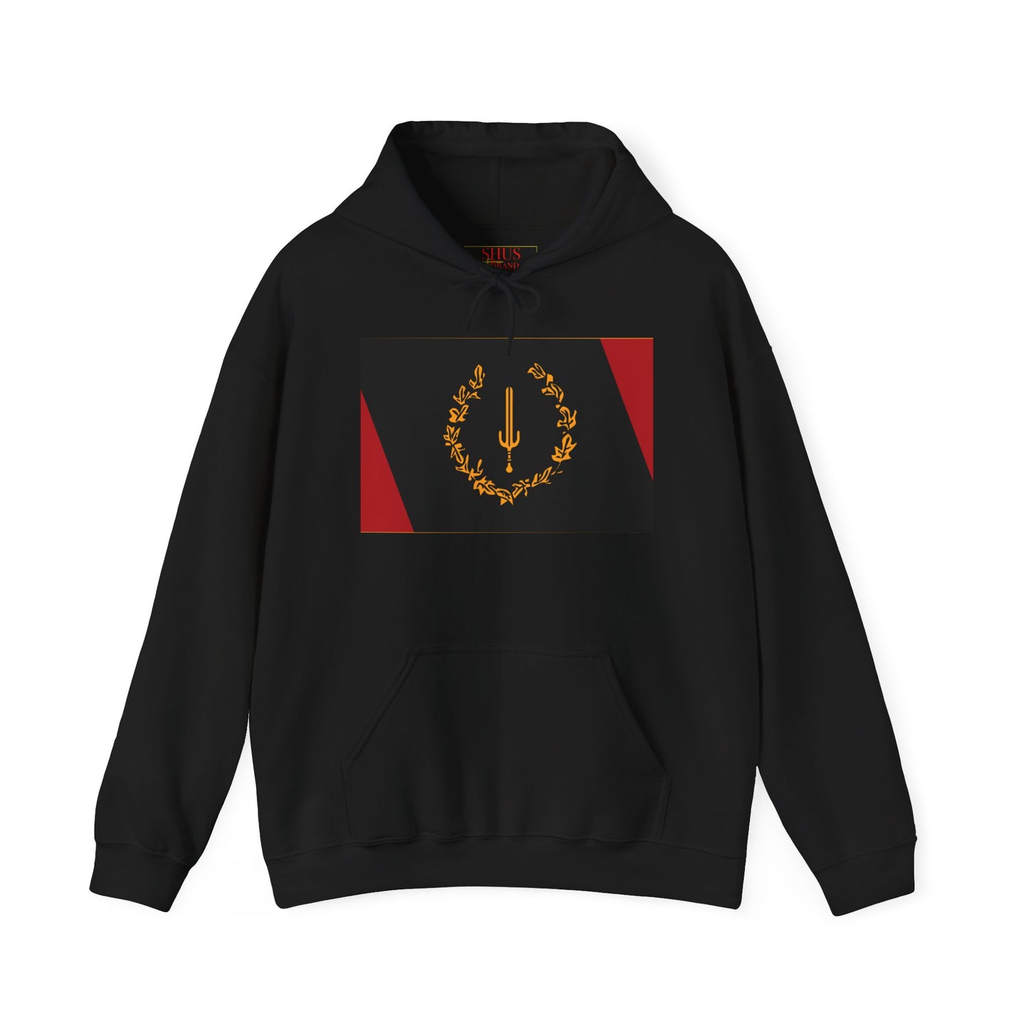 The Black American Heritage flag Luxury Statement Hoodie with Graphic Design, Unisex Pullover