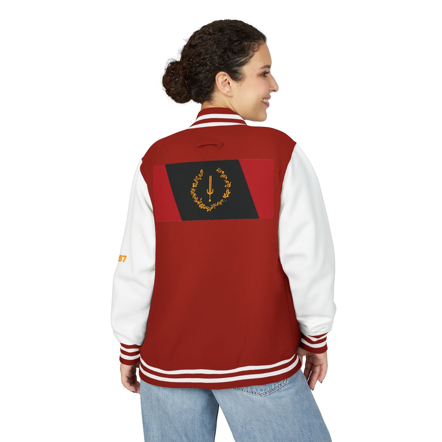 The Black American Heritage flag Unisex Letterman Jacket