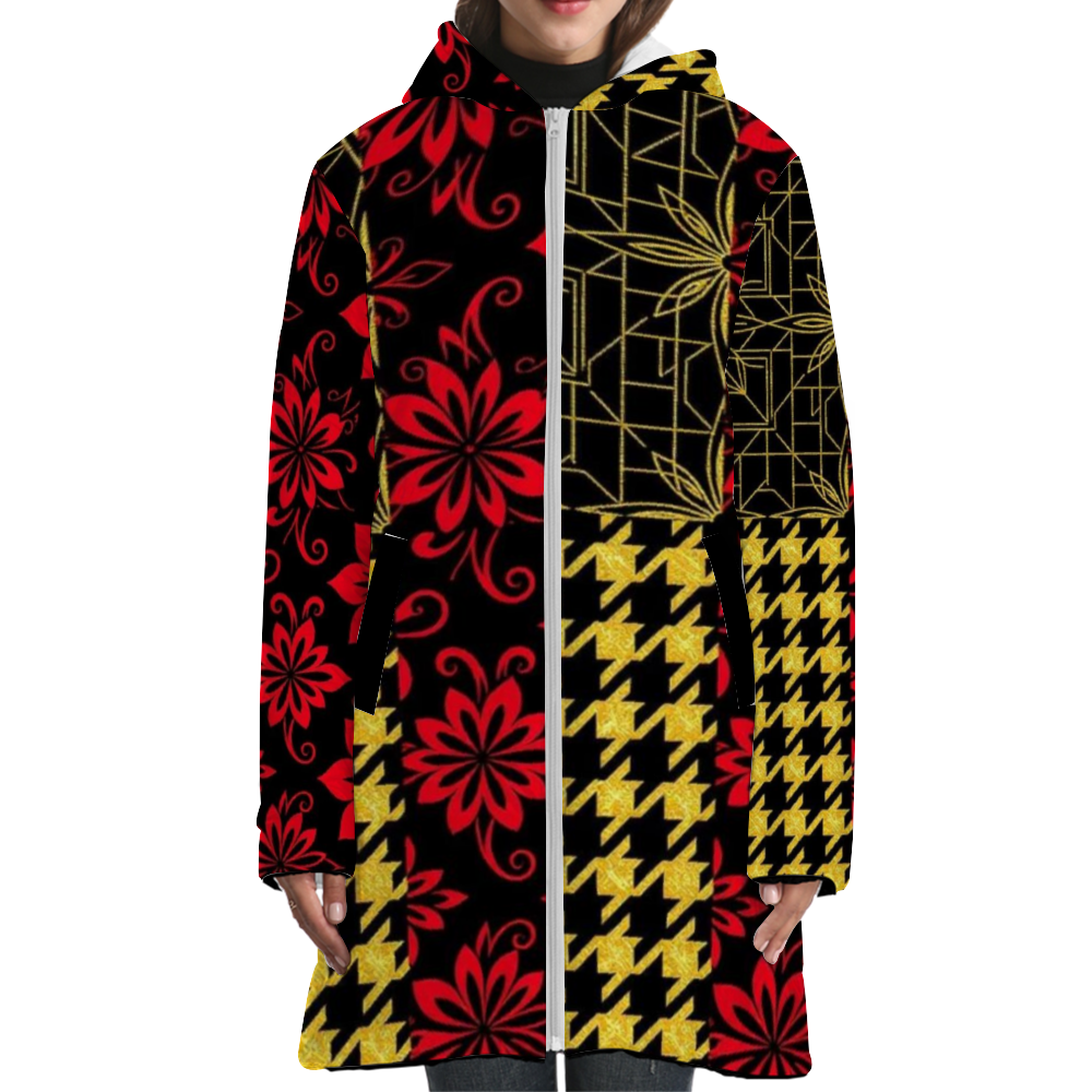 SHUS Brand  Adult Fashion Waterproof Bubble Coats Full-Zip Hooded Jackets