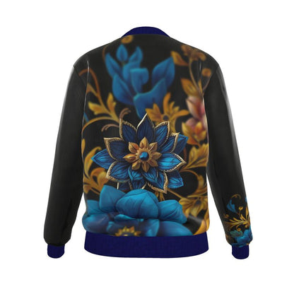 SHUS Brand Women's Reversible 100%  Silk Bomber Jacket
