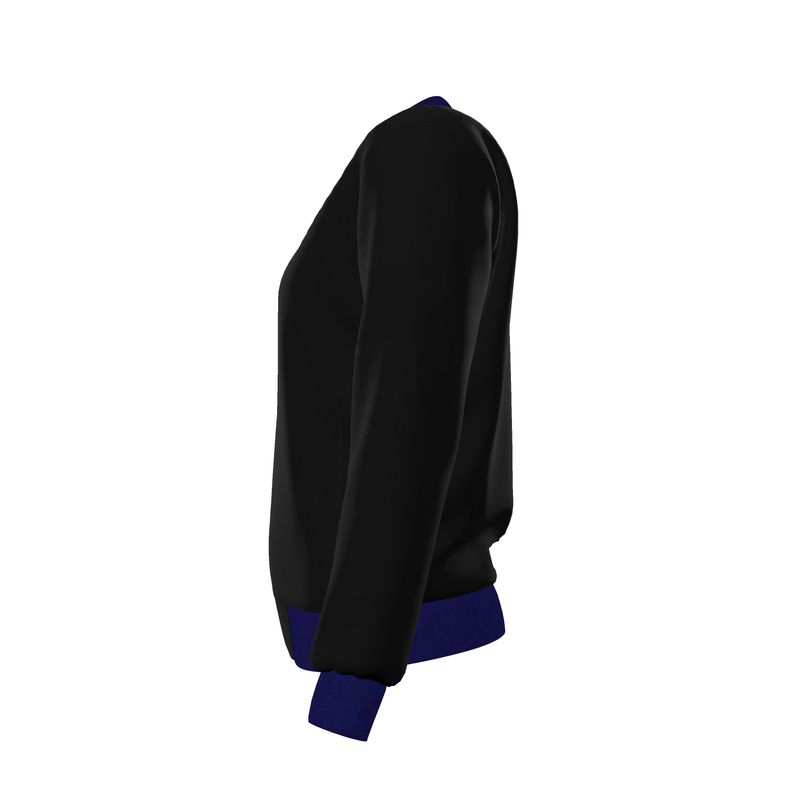 SHUS Brand Women's Reversible 100%  Silk Bomber Jacket