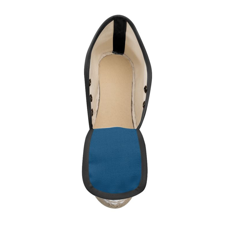 SHUS Brand Ladies luxury Wedge Espadrilles "BLUE"
