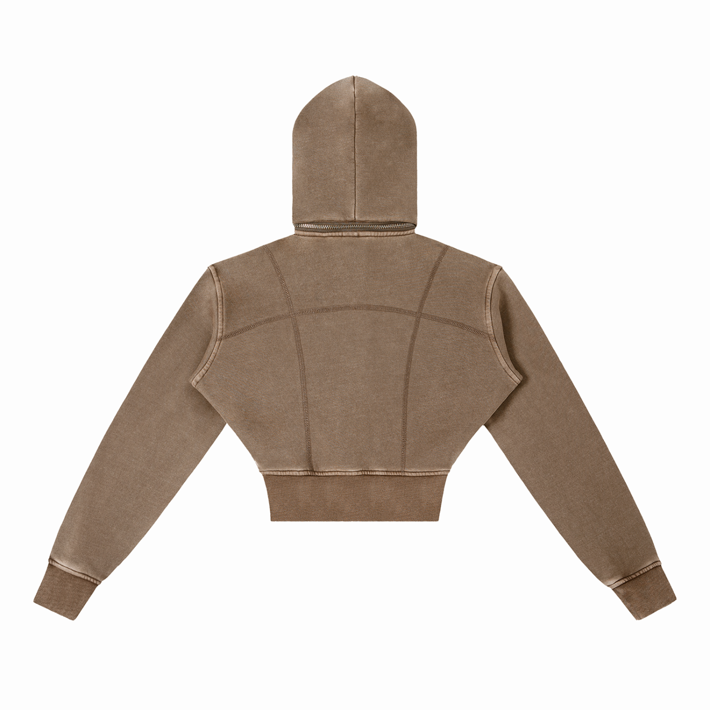 SH Logo Vintage Washed Cropped Fleece Hoodie