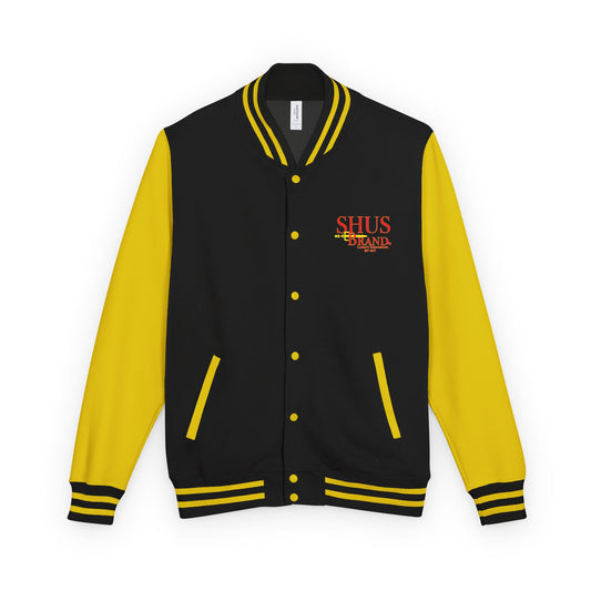 The Black American Heritage flag V2 Unisex Heavyweight Letterman Jacket