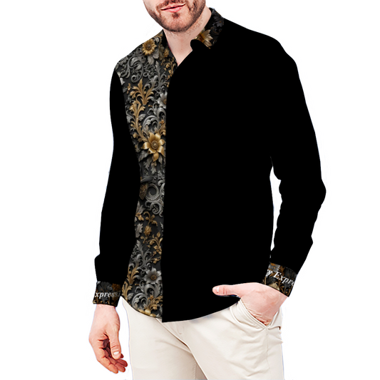 SHUS Brand Men's Fit Cowboy Style Long Sleeve Shirt