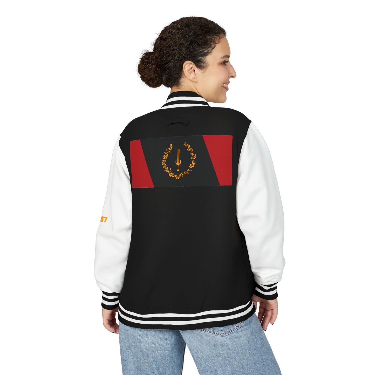 The Black American Heritage flag Unisex Letterman Jacket