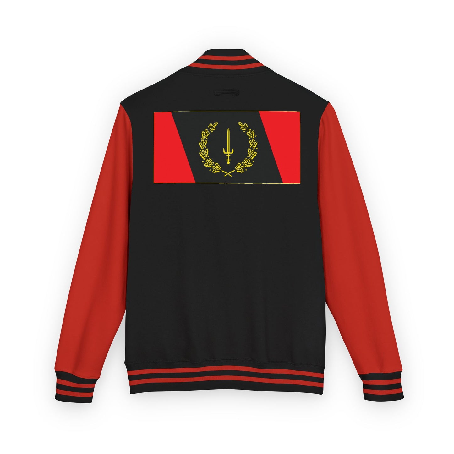 The Black American Heritage flag V2 Unisex Heavyweight Letterman Jacket