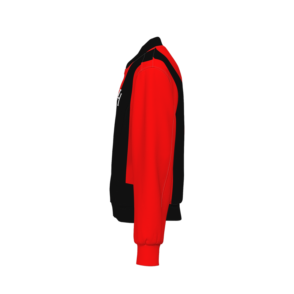 Red Men's Warm-Up  Fill Bomber Jacket