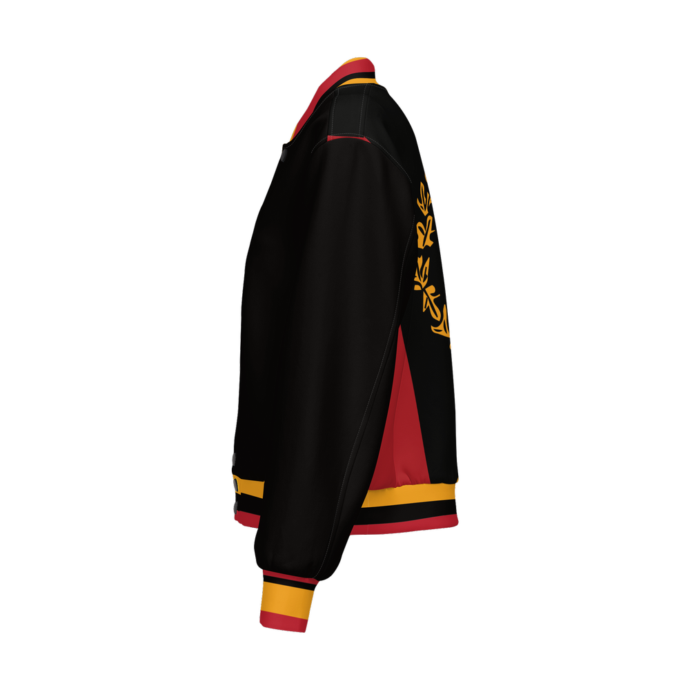 Black American Heritage Flag Women's Warm-Up  Fill Bomber Jacket