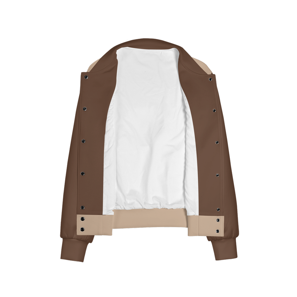 Women's Double Layered Bomber Sports Jacket-Techno Scuba Knit