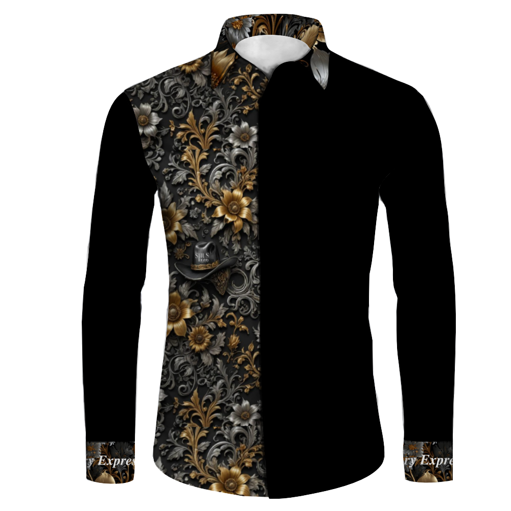 SHUS Brand Men's Fit Cowboy Style Long Sleeve Shirt