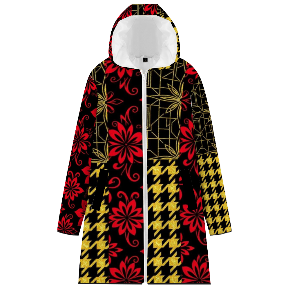 SHUS Brand  Adult Fashion Waterproof Bubble Coats Full-Zip Hooded Jackets