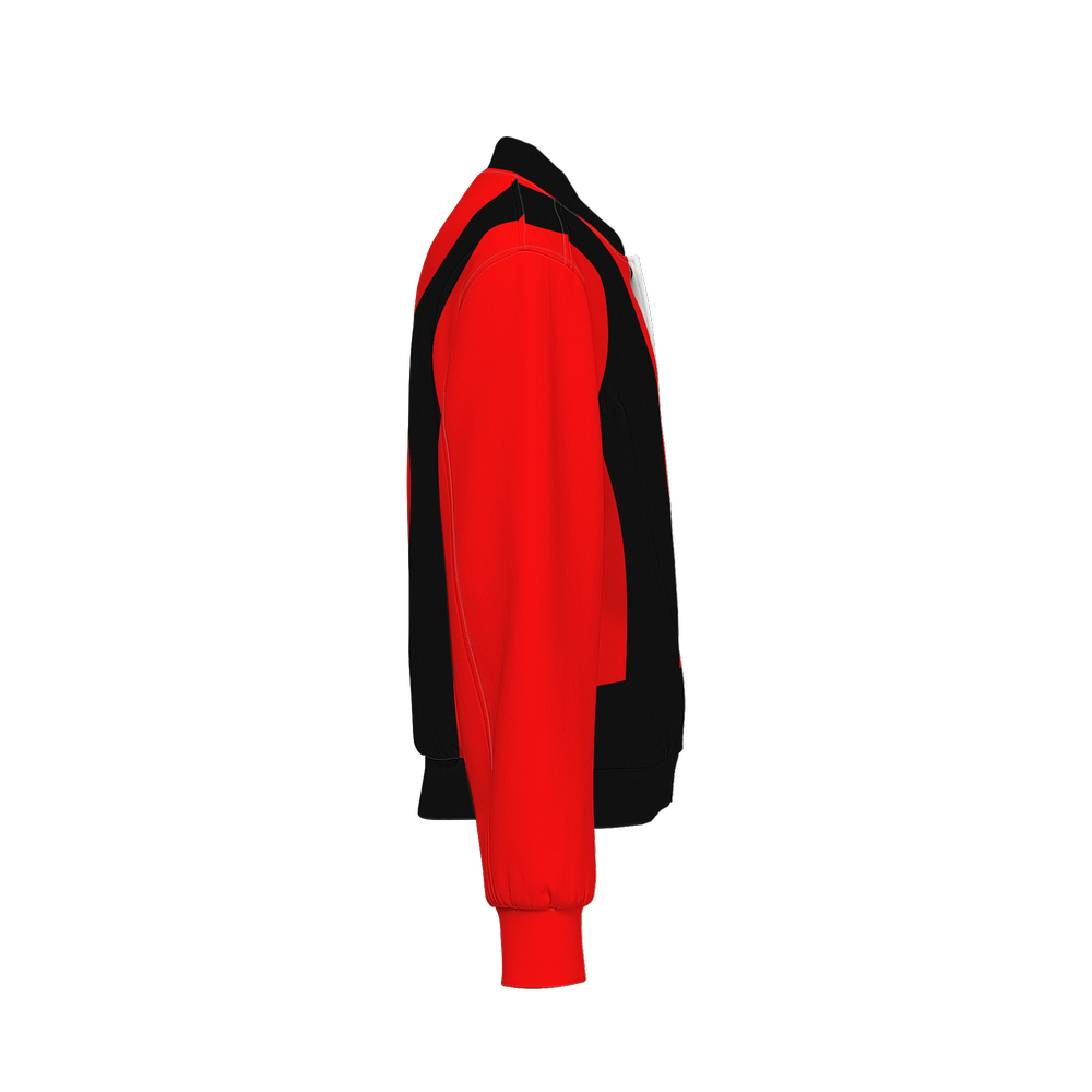 Red Men's Warm-Up  Fill Bomber Jacket