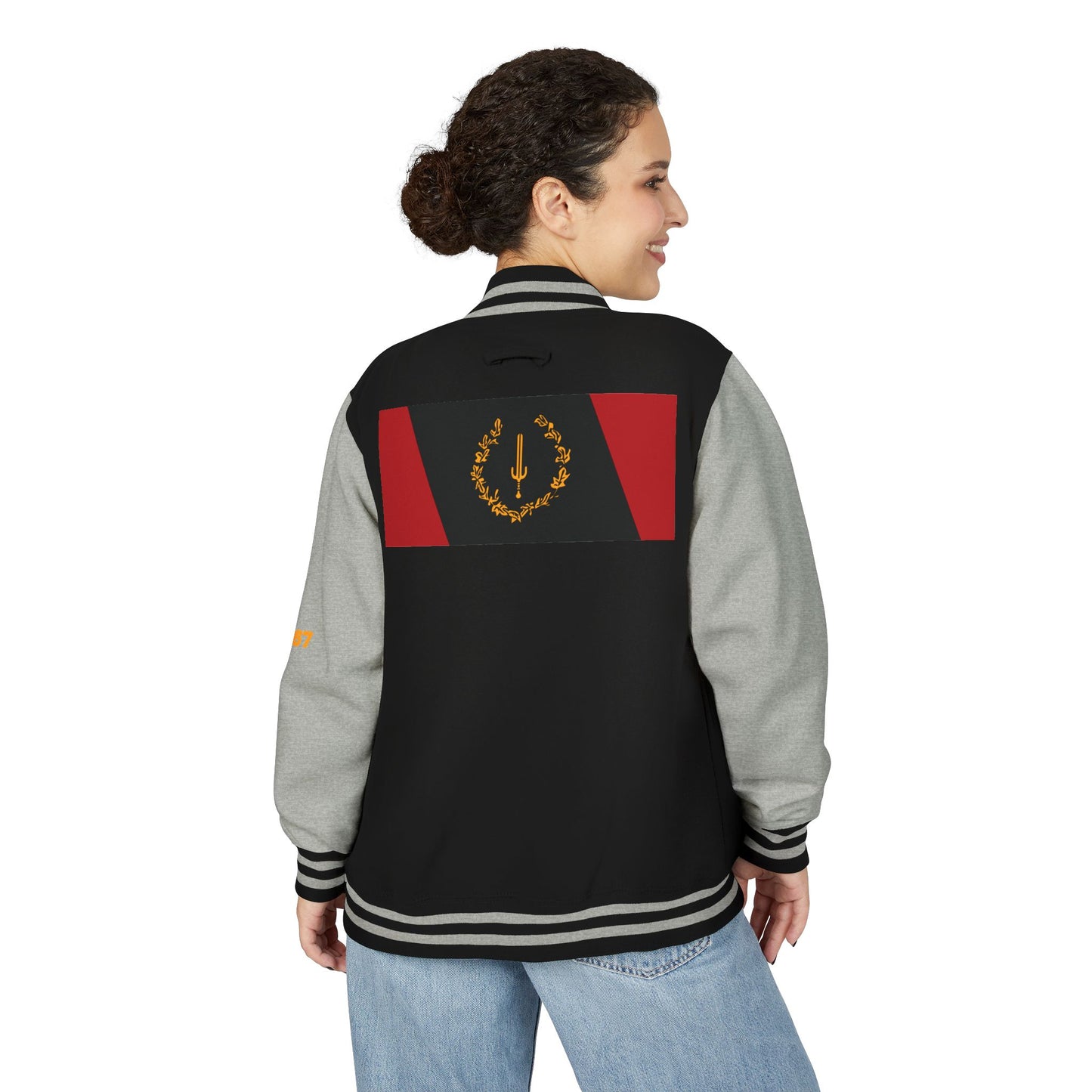 The Black American Heritage flag Unisex Letterman Jacket