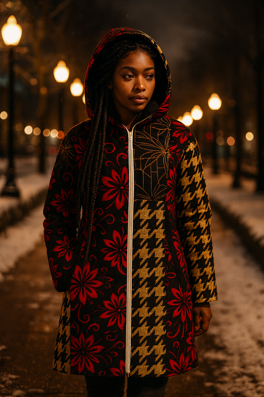 SHUS Brand  Adult Fashion Waterproof Bubble Coats Full-Zip Hooded Jackets