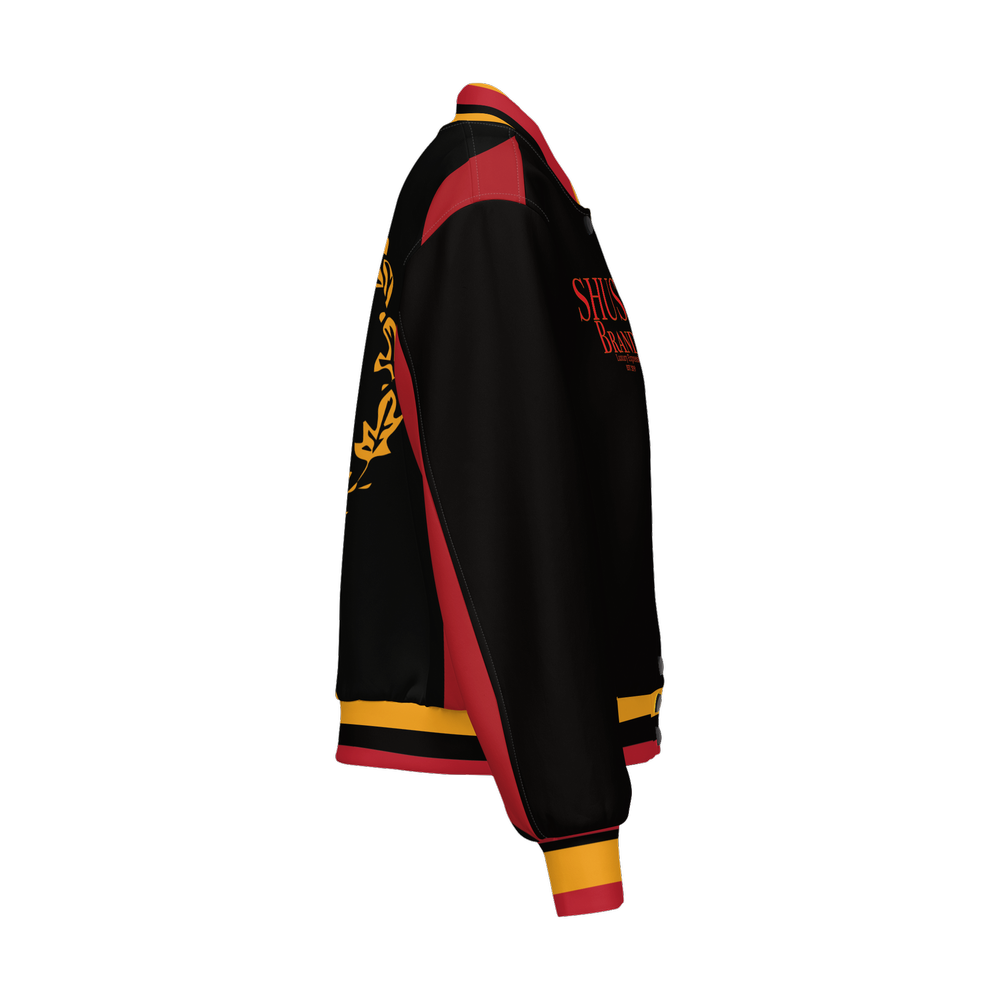 Black American Heritage Flag Women's Warm-Up  Fill Bomber Jacket
