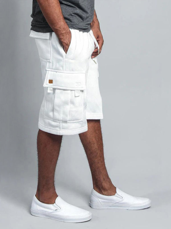 Style five-Pocket pants casual multi-pocket loose straight-leg cargo shorts