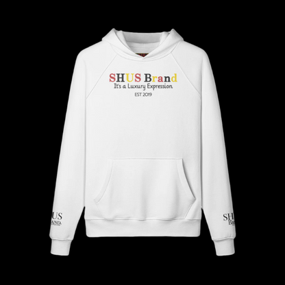 SHUS brand Luxury 100% combed cotton heavyweight embroidery Hoodie