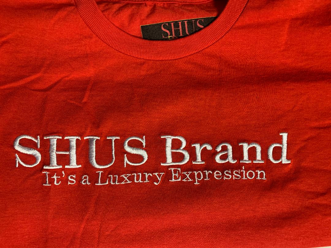 SHUS Brand luxury Expression Embroidery tee