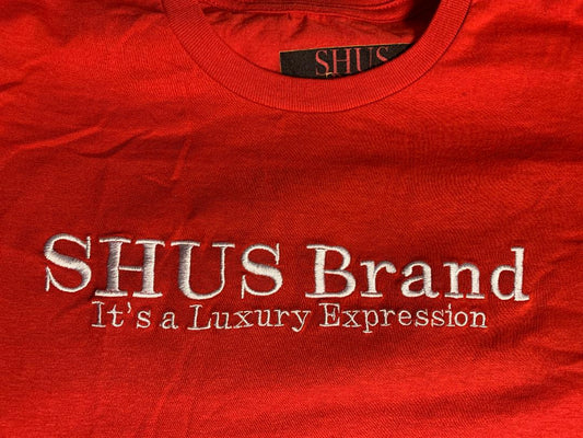 SHUS Brand luxury Expression Embroidery tee