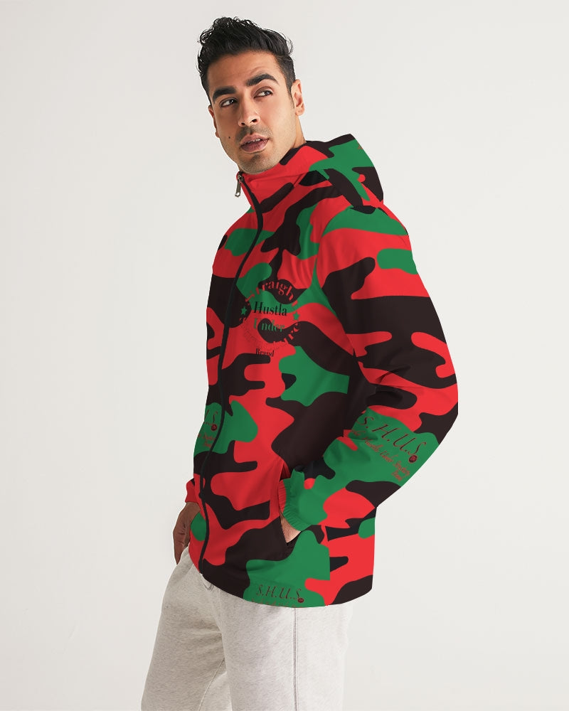 SHUS Brand RBG Camo Luxury Men's Windbreaker