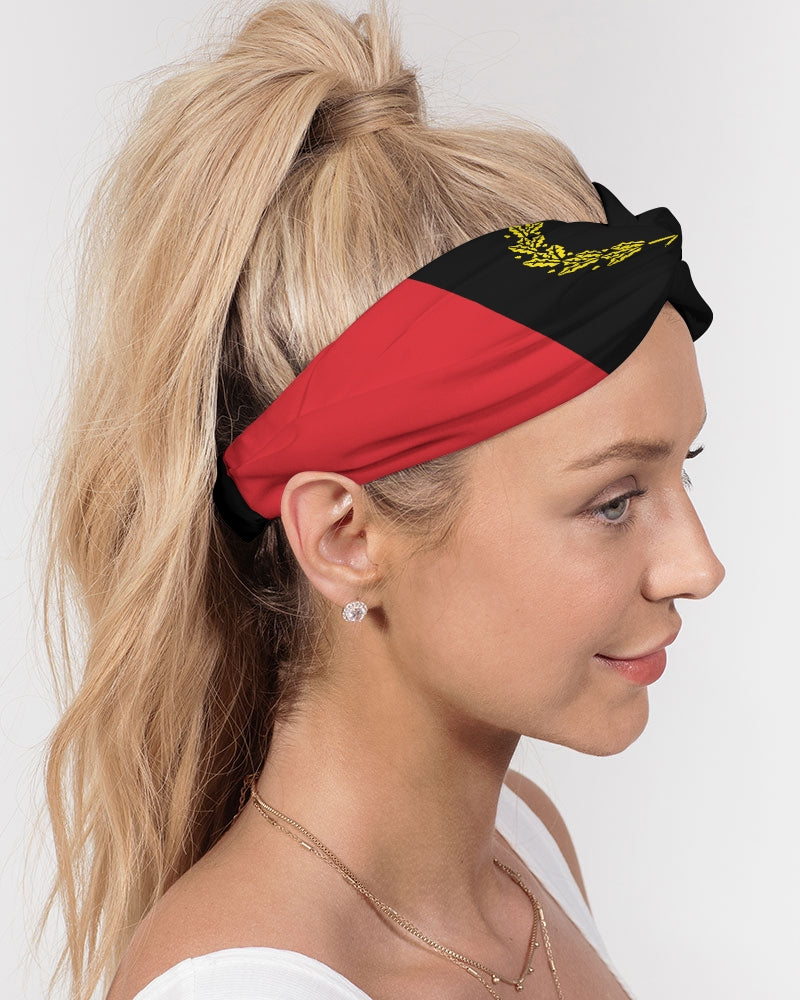 The Black American Heritage flag Luxury Twist Knot Headband Set