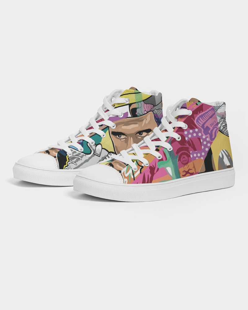 Legends Live forever Luxury Women's Hightop Canvas Shoe