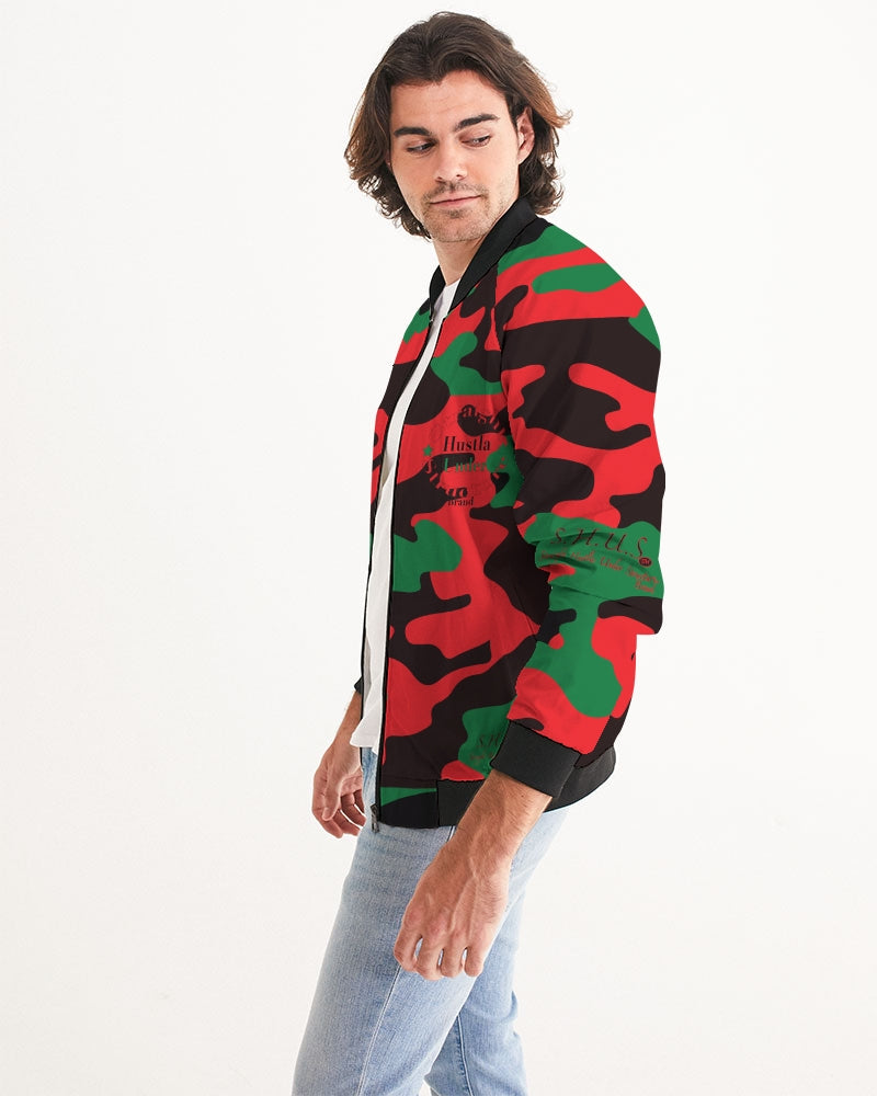 SHUS Brand RBG Camo Luxury Men's Bomber Jacket