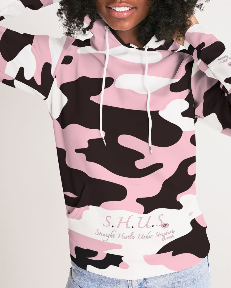 SHUS Brand Pink & Ready Camo Women's Luxury Hoodie