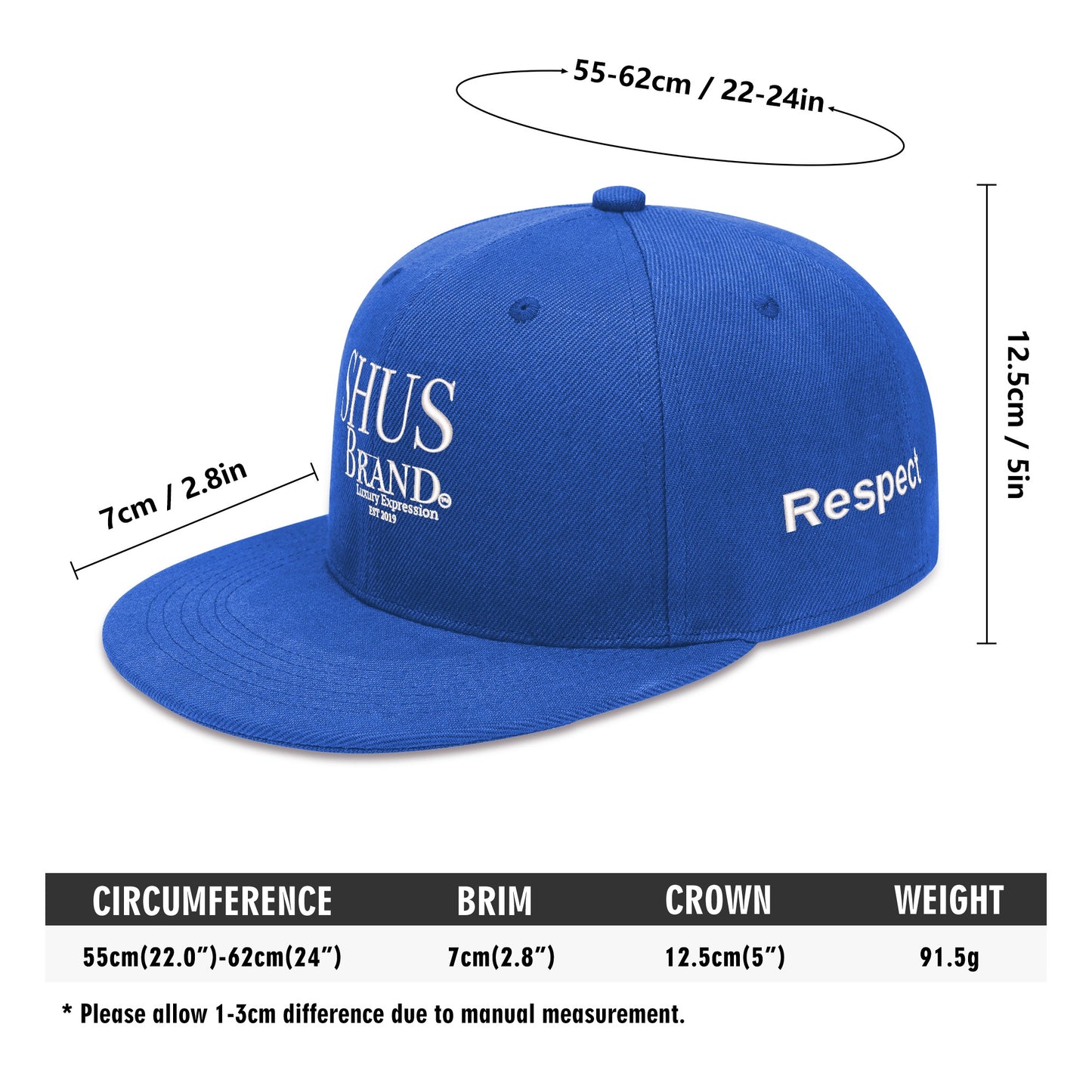 SHUS Brand Luxury Expression All Over Embroidered Hip-hop Hats