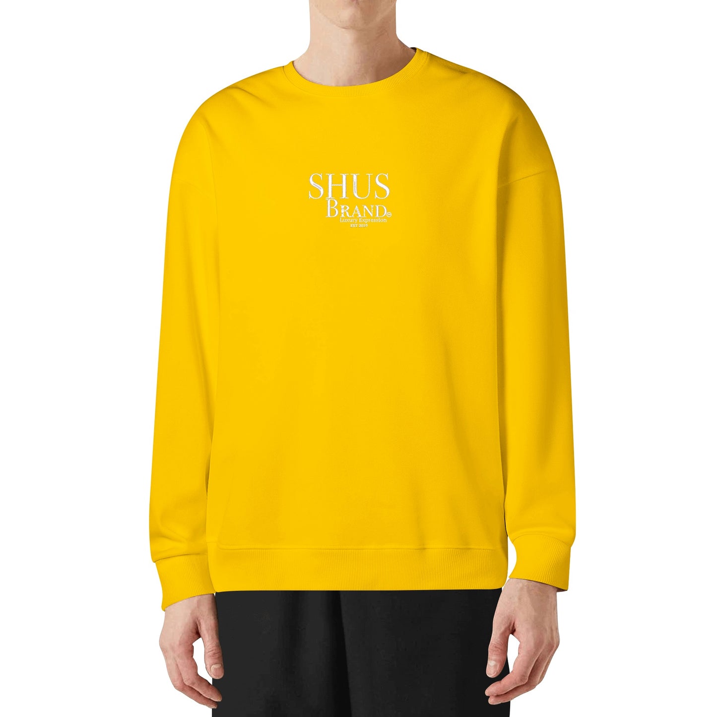 SHUS Brand Luxury Expression Adult Embroidered Pullover Sweater