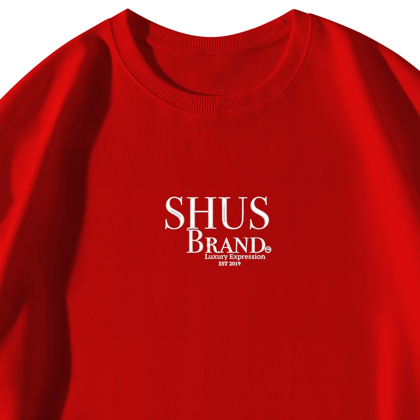 SHUS Brand Luxury Expression Adult Embroidered Pullover Sweater