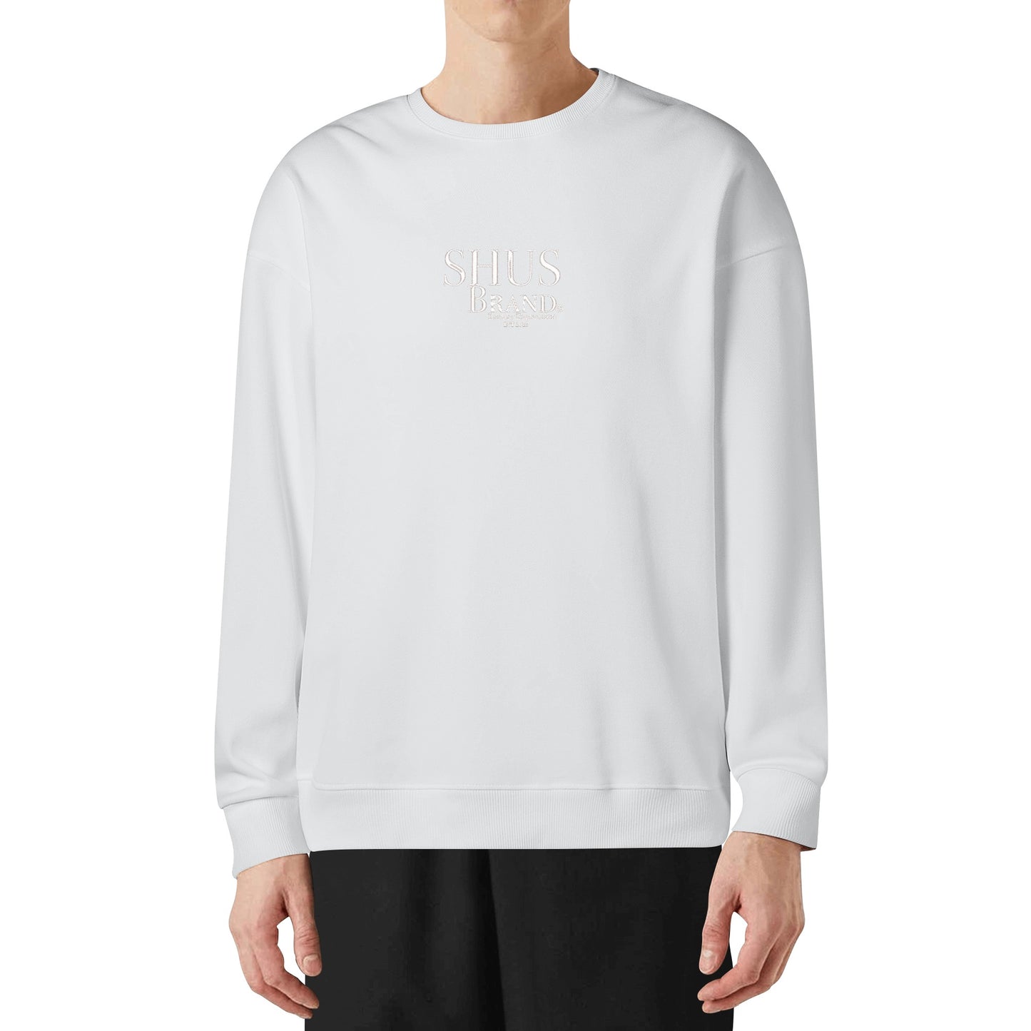 SHUS Brand Luxury Expression Adult Embroidered Pullover Sweater